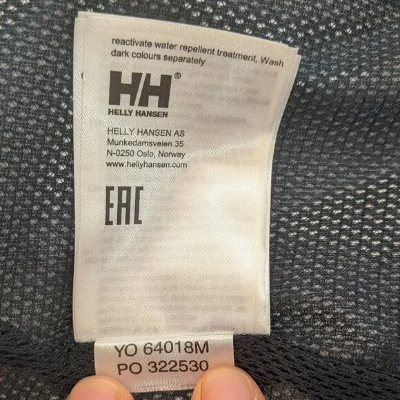 Helly Hansen Womens Rain Jacket Small Blue Waterproof Windproof Helly Tech - Picture 8 of 12